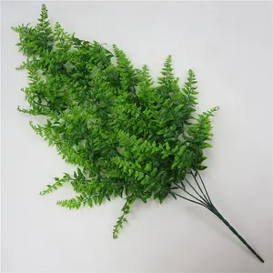 ขายส่ง พลาสติกสีเขียว ivy ใบ-ผนังแขวนสวนห้องนั่งเล่นคลับบาร์ตกแต่งใบปลอมสีเขียวพืชไอวี่ P0.11ใบประดิษฐ์พลาสติกพืชเถา