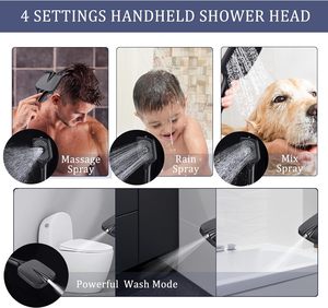 رأس رأس دش/مطر 12 بوصة ضغط عالي مع رأس 4 وظائف وتوجيه 3 اتجاهات - Product Image 4