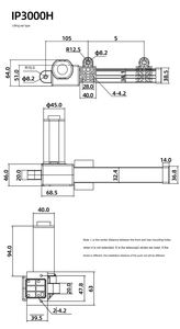 Actuador eléctrico impermeable tipo deslizador de <span class=keywords><strong>Motor</strong></span> de CC cepillado de 300mm de alta velocidad de 3000RPM para yate, silla de salón, barco, Hogar Inteligente - Product Image 6