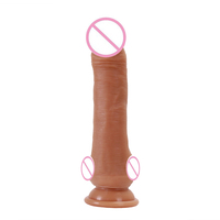 Beliebter Männlicher Dildo für Männer & Frauen USB Aufladbar Vibrierend Wasserdicht IPX7 Silikon Gummi Erwachsenen-Spielzeug