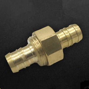 Connecteur de réparation de tuyau en laiton, raccord à barbillon de 5/8 pouces, adapté aux tuyaux d'arrosage de jardin, outil de fixation durable - Product Image 1
