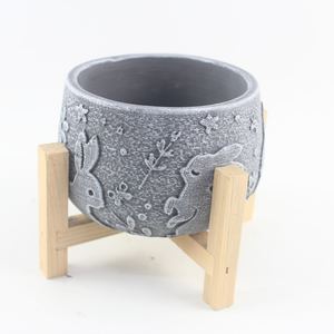 Vaso di fiori eco-friendly elementi di coniglio decorativi piantatrice di <span class=keywords><strong>cemento</strong></span> per giardino balcone casa piantatrice <span class=keywords><strong>in</strong></span> <span class=keywords><strong>cemento</strong></span> per la vendita - Product Image 3