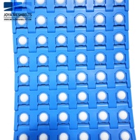 Courroie transporteuse modulaire en plastique POM/PP/PE de qualité alimentaire avec rouleaux pour les centres logistiques et de distribution