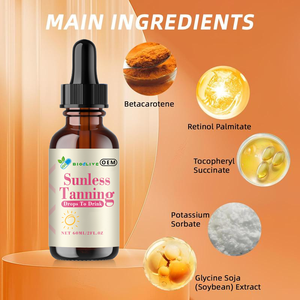 Gouttes bronzantes à base de plantes à marque privée OEM, bêta-carotène, zéaxanthine, lutéine, autobronzant oral pour le visage et le corps - Product Image 5
