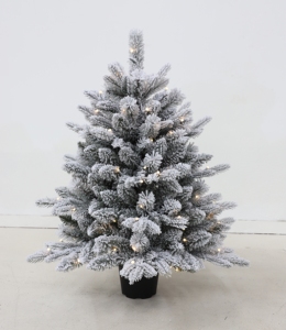 Sapin de Noël miniature de table en promotion, sapin de Noël en pin avec lumières LED, fonctionne sur piles, arbre artificiel - Product Image 6