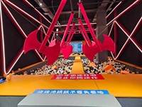 Aire de jeux intérieure commerciale avec ninja cours nouveau parc de trampoline