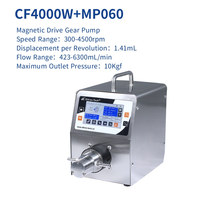 Pompa Gigi Magnetik Kompak Ditrontech CF4000W Kontrol Layar Sentuh untuk Transfer Asam/Alkali/Pelarut Organik Presisi Tinggi
