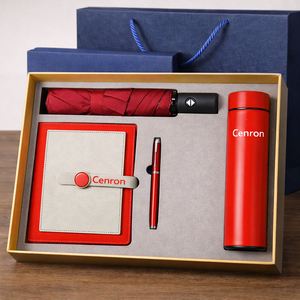 Luxury 5-in-1 Eco-friendly CL Brand Business Promotional Novelty Gift Set for Men Bag Notebook Power Bank PU <b>Paper</b> UV Printing - Product Image 5