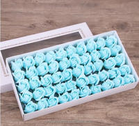 Boîte cadeau de 50 roses de savon réalistes écologiques à trois couches pour petite amie, remise de diplôme, décoration de la maison DIY