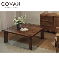 Table basse en bois massif Wabi Sabi avec design écologique fait à la main durable et facile à nettoyer pour les meubles de maison