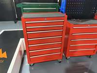 Chariot à outils d'atelier JMST CE avec 7 tiroirs coulissants, 4 roues, boîte à outils roulante, OEM SPCC, acier laminé à froid, revêtement en poudre, garantie 3 ans