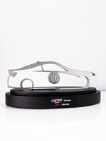 Haute qualité 5mm d'épaisseur en acier forme de voiture de course signe personnalisé créatif automobile artisanat Plaque sport trophée prix gravé