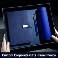 Coffret Cadeau d'Affaires Personnalisable : Carnet en Polyuréthane à Fermeture Rapide, Boîte Cadeau, Notes de Réunion, Journaux Personnels