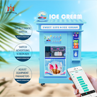 Supplier Mesin Es Krim Glace, Robot Pembuat Es Krim Yogurt, Mesin Penjual Es Krim Lunak Otomatis Murah, SDK Stainless
