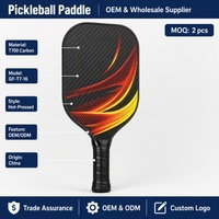 Raquette de pickleball en fibre de carbone personnalisée pour la compétition sportive, pagaie de pickleball transfrontalière en fibre de carbone T700