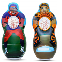 Offre Spéciale football américain gonflable joueur stand cible jeter portable rugby cible jeu de football gonflable