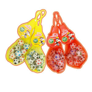 Fabricación de fábrica 35G Bolsa de malla de polvo sólido circular de <span class=keywords><strong>chocolate</strong></span> agridulce en forma de fútbol Varias bolas Caramelo adicional - Product Image 1