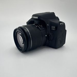 Cámaras DSLR <span class=keywords><strong>Canon</strong></span> <span class=keywords><strong>750D</strong></span> usadas al por mayor con lente 18-55 IS, cámara digital con sensor CMOS de 24.2MP con WiFi, lente con estabilización de imagen - Product Image 1