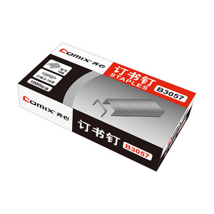Comix <b>Staples</b> B3057 No. 10 1000 Pieces Per Box For 2-16 Pages - Product Image 5