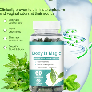 OEM-Chlorophyll-Kapseln-Entfernen Sie natürlich Körpergeruch, erfrischen Sie Unterarme, Atem und privaten Bereich - Product Image 3