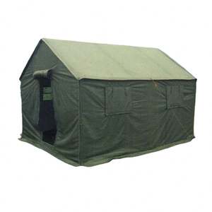 Carpa Personalizada Estilo Africano de Una Habitación, 3mx4m, Doble Capa, Impermeable, para las Cuatro Estaciones, para 10 Personas, Verde Militar/Verde Oliva - Product Image 4