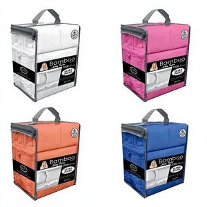 Parure de draps 100 % <span class=keywords><strong>polyester</strong></span> 200 fils, taille King, literie douce anti-boulochage toutes saisons, draps américains écologiques 6 pièces pour la maison - Product Image 3