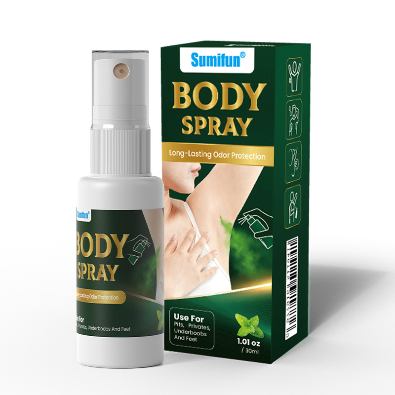 Sumifun Unisex Herbal Deodorizing Solid Refreshing Scent Spray Easy Absorb Long-lasting Fragrance Body Anti-odor Anti-perspiring