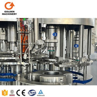 Machine de remplissage de boissons gazeuses | Ligne de capsulage automatique de remplissage de bouteilles en PET pour boissons gazeuses Soda Beer Water Juice | Certifié CE