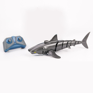 2.4G telecomando squalo giocattolo con Led 1:18 scala squalo per piscina bagno RC barca giocattoli con <span class=keywords><strong>3</strong></span> batterie per bambini - Product Image 2