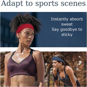 Factory Custom Wholesale Sweat Absorption Reversible Spa Yoga Fitness Sports Headband Sweatband for Hair Washing <b>Face</b> Women Men - Product Image 3