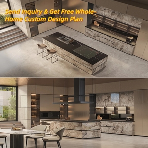 Gabinetes de Cocina de Lujo para Toda la Casa, Personalizados, al por Mayor, OEM, ODM, Madera Sólida, Tablero FSC, Panel de Puerta Resistente a la Humedad E0 - Product Image 2
