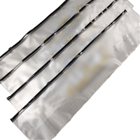 Bolsas de embalaje de pelo de ropa esmerilada transparente con logotipo impreso personalizado bolsas de Peluca de impresión Offset de moda para extensiones de cabello