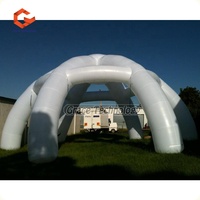 Festival de musique Fond de scène gonflable blanc Tente gonflable Igloo Air Dome Auvent Décoration extérieure