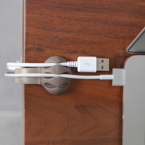 Organizador de Cables de escritorio, Clips de silicona, gestión de cables de escritorio, 4 unidades - Product Image 3
