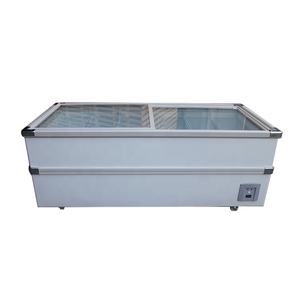 Freezer de puerta de vidrio para supermercado, 780L, carne, mariscos, Isla, congelador, SCWD4-780F - Product Image 3