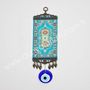 Decoración de pared con patrón de Alfombra tejida turca, 10 Cm, hecho a mano, mal de ojo, de Turquía - Product Image 1