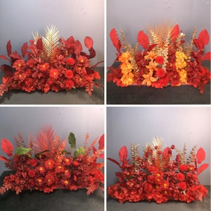 LO-889 Composition florale artificielle personnalisée économique en gros, rangée au sol et centre de table <span class=keywords><strong>pour</strong></span> la décoration d'événements de mariage - Product Image 4