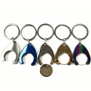 Hot Sell Wholesale Custom Metal Supermarket Cart Token Shopping Trolley Coin Holder <b>Keychain</b> - Product Image 3