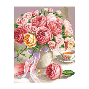 Living Room Decor Animal Oil Presente Natal Wall Art Pictures Hotéis Pinturas Pintadas Rose Diamond Painting