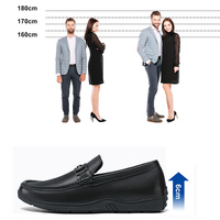 Mocassins pour hommes en cuir véritable, décontractés et tendance, antidérapants, rehaussants de 6 cm, pour mariage, vente en gros usine