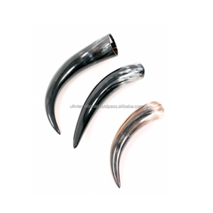 Corne à boire de buffle avec support en cuir et produit fait à la main corne à boire Viking polie corne la plus tendance - Product Image 2