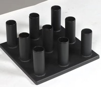 Support de base pour haltères à 9 trous |   Support de poids réglable |   Accessoire pour rack de squat et de développé couché