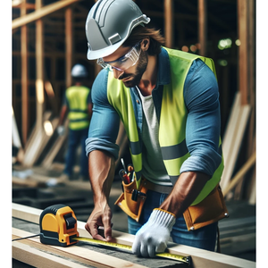 Ruban à mesurer rétractable IDEAL STAR ABS/CAOUTCHOUC 5x25mm Système impérial et métrique Logo personnalisé Lame en acier inoxydable Matériau en acier PVC - Product Image 3