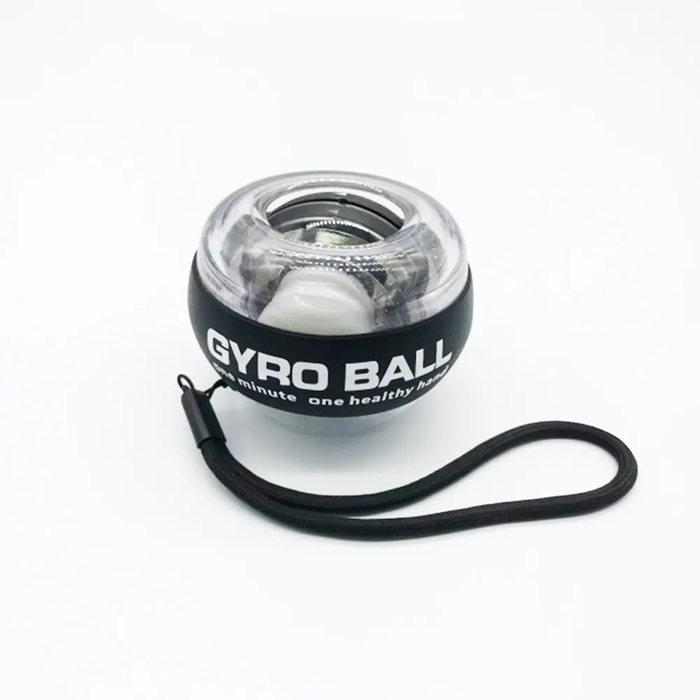 With LED Flash Light Low MOQ Auto Start Hand Fore Arm and Wrist Force Power Strength Wrist Ball Exercise Fitness Gyro Ball