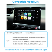 Decodificador LVDS Inalámbrico Exploter para Peugeot 3008 5008 Citroen C4 C5 2013-2016 SMEG/MRN, Interfaz Carplay Android Auto