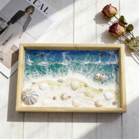 Cadre photo souvenir touristique personnalisé, peinture décorative artisanale en résine époxy