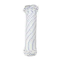 Corde d'amarrage marine en nylon tressé double durable de 10 m et 7,5 mm de diamètre, couleur personnalisée, pour accessoires de yacht et usage en marina