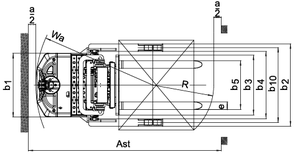 Chariot élévateur électrique de 1,5 tonne de capacité, chariot élévateur élévateur à fourche à batterie électrique - Product Image 4