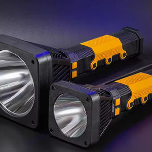 고성능 충전식 비상 손전등 개암 나무 홍수 USB 방수 Led 12V 휴대용 탐조등 - Product Image 1