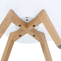Chaises de salle à manger tulipe en plastique blanc moderne tournant design victorien pour café restaurant appartement parc-vente en gros